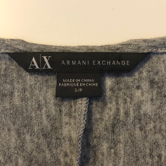 A|X Armani Exchange Gray Tunic Top Shirt ((small)) - Picture 5 of 6